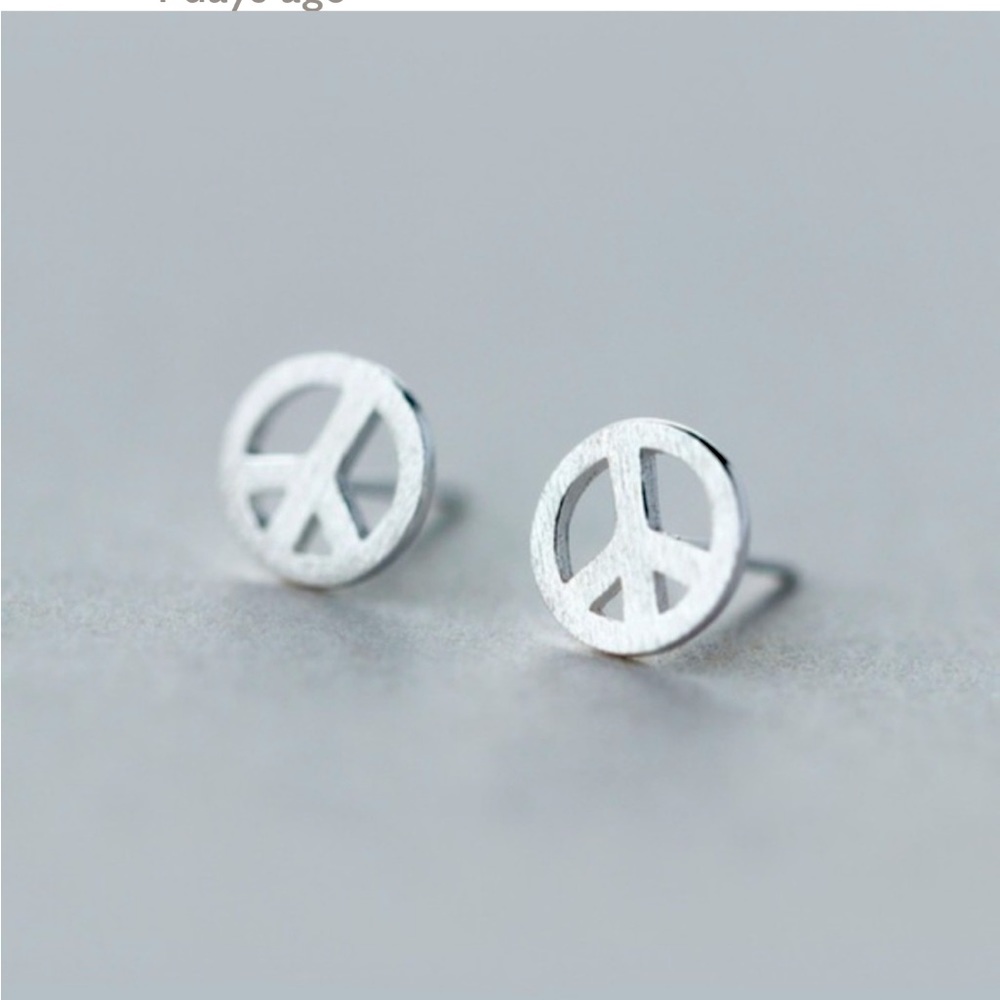 Peace Earrings ☮️ Sterling Silver